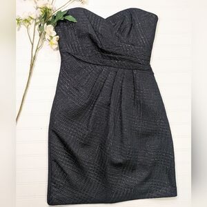 Laundry Shelli Segal Wrap-bodice Strapless Sheath Dress